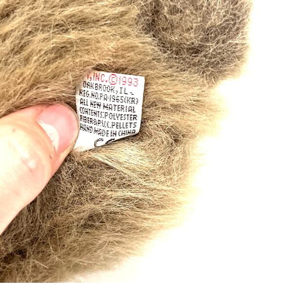 Vintage TY 1993 Realistic Fuzzy Bunny Toy Stuffed Animal #1 - Picture 5 of 10